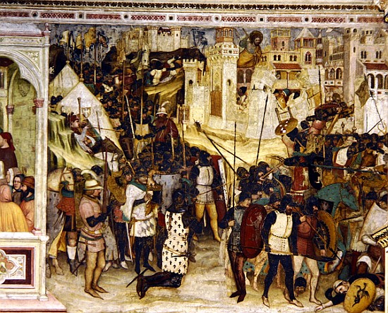 The Battle of Clavigo von Altichiero da Zevio