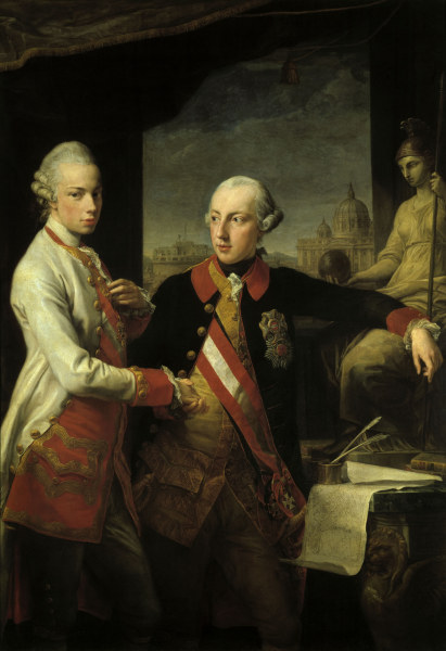 Joseph II. mit Bruder Leopold von Batoni