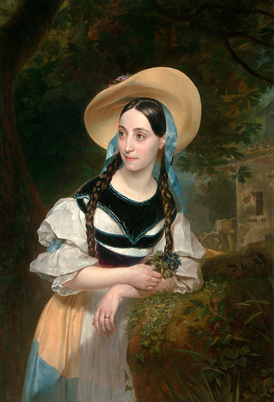 Porträt der Sängerin Fanny Tacchinardi Persiani (1812-1867) von Brüllow