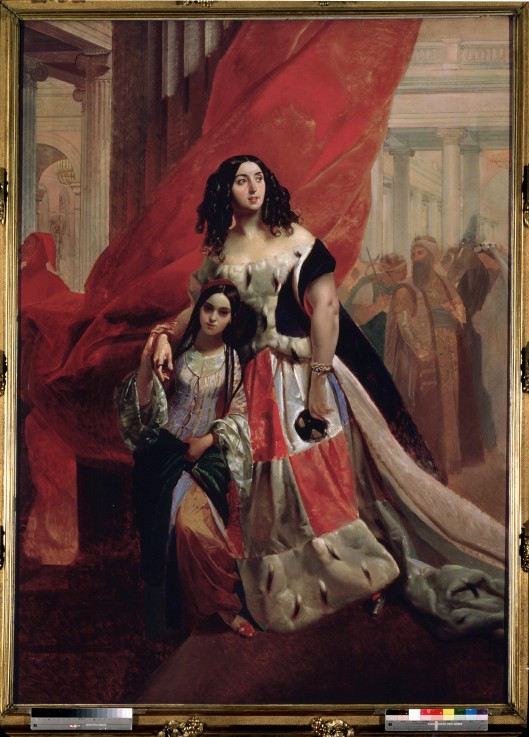 Bildnis der Gräfin Julia Samojlowa mit ihrer Pflegetochter Amazillia Pacini von Brüllow