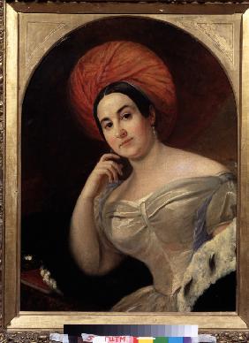 Porträt der Schauspielerin Ekaterina Semjonowa (1786-1849)