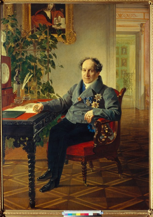 Porträt von Fürst Alexander Nikolajewitsch Golizyn (1773-1844) von Brüllow