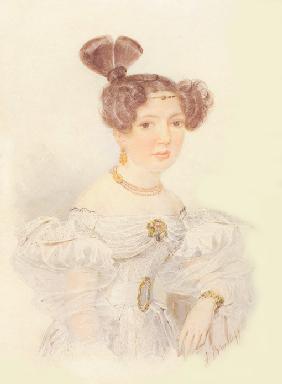 Porträt von Jekaterina Iwanowna Sagrjaschskaja (1779-1842)