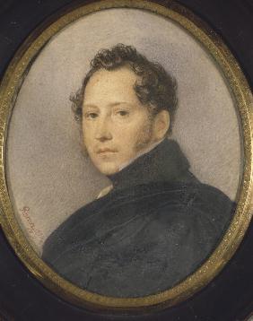 Porträt von Maler Silvester Schtschedrin (1791-1830) 1824