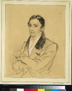 Porträt von Schriftsteller Francesco Domenico Guerrazzi (1804-1873) 1834