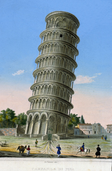 Pisa,Schiefer Turm von Carocci