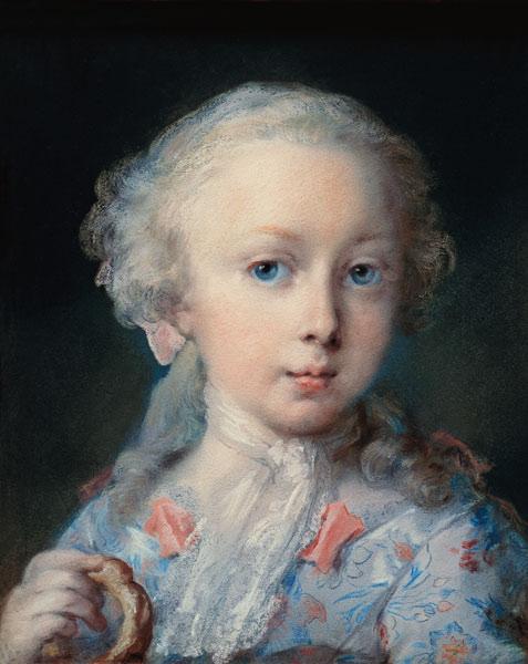 Bildnis eines Mädchens mit Kringel um 1727