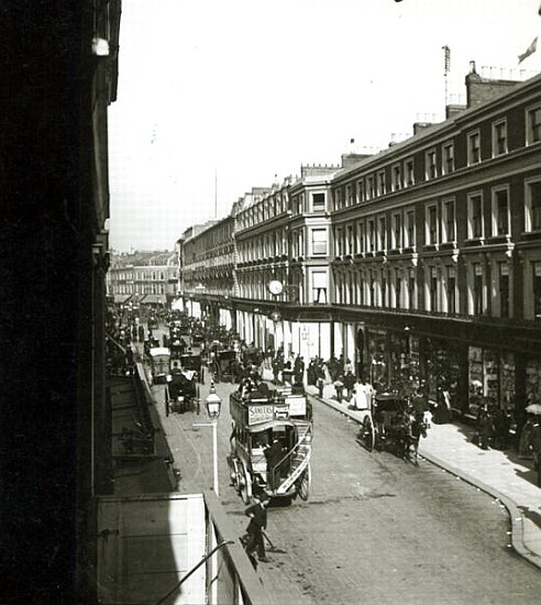 A View of Westbourne Grove, London, showing Whiteley''s department store, c.1890 von English Photographer