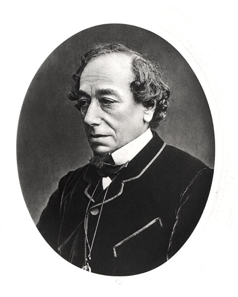 Benjamin Disraeli (1804-81) c.1874 (b/w photo)  von English Photographer