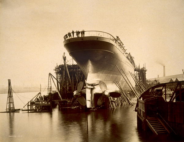 RMS Campania, 1892 (b/w photo)  von English Photographer