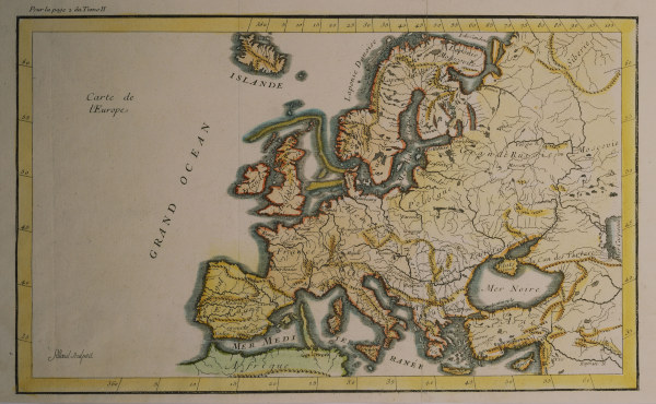 Karte von Europa von Filloeul