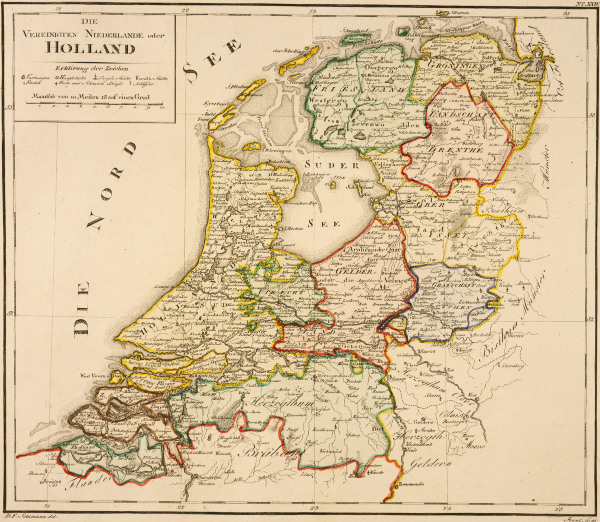 Niederlande, Landkarte von Franz