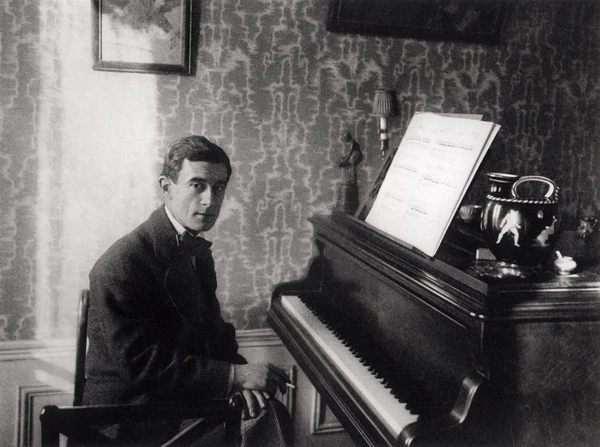 Maurice Ravel (1875-1937) (b/w photo)  von French Photographer