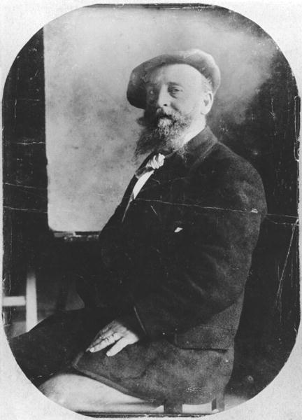Alfred Sisley (1839-99) c.1895 (b/w photo)  von French Photographer