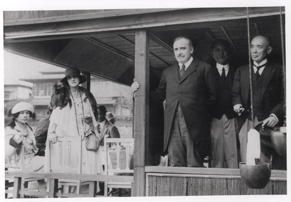 Paul Claudel (1868-1955) in Japan, 1921 (b/w photo)  von French Photographer