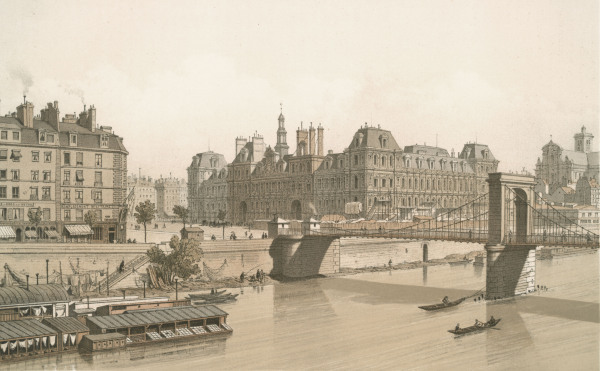Paris, Hôtel de Ville 1842 von Hoffbauer