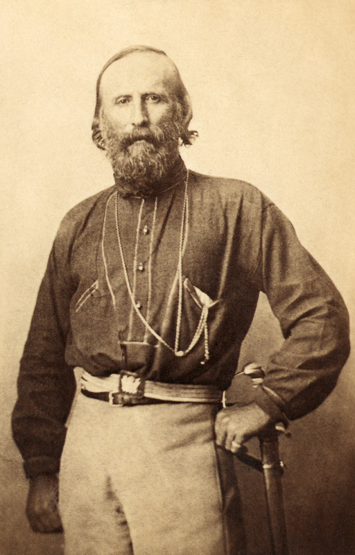 Giuseppe Garibaldi, from a 19th century photograph (litho)  von Italian School