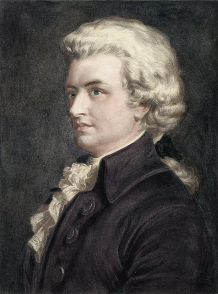 Idealisiertes Mozart-Porträt von Jäger