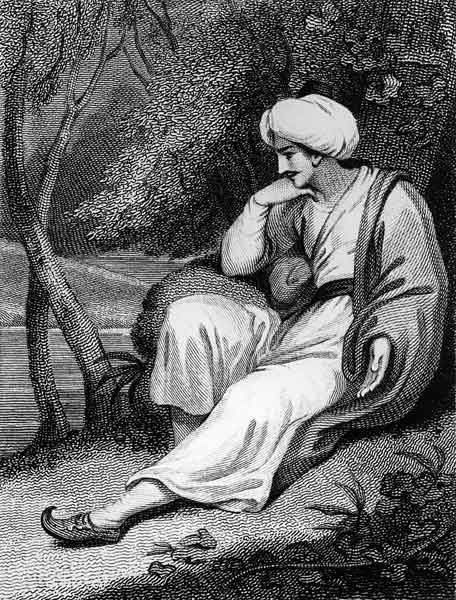 A Persian in Thought; engraved by R.W.Dadley (fl.1816) pub.T.Heptinstall von Kirk
