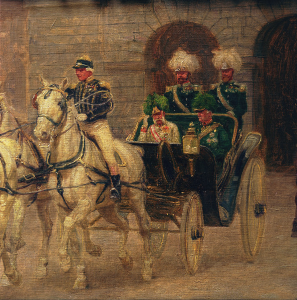 Kaiser Franz Joseph in der Kutsche von Koch