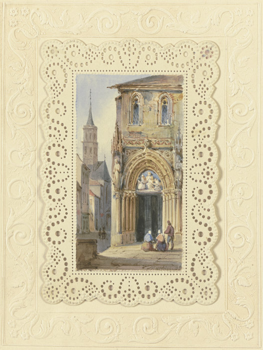 Portal einer gotischen Kirche von Mathieu