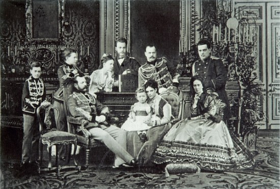 Family Portrait of Emperor Alexander II von Russian Photographer