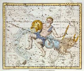 Aquarius and Capricorn, from 'A Celestial Atlas', pub. in 1822 (coloured engraving) 1822