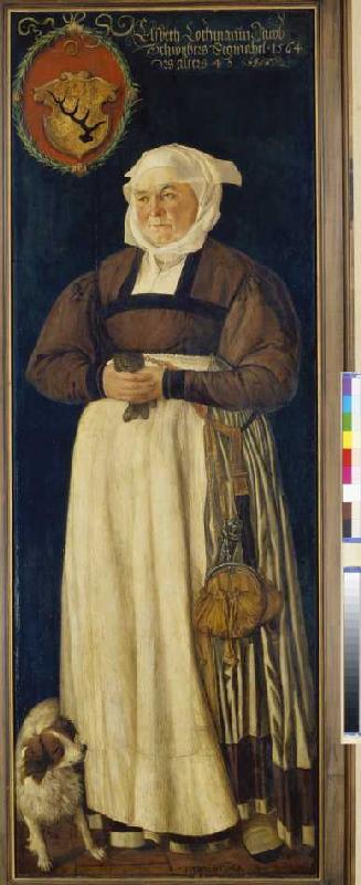 Bildnis der Elsbeth Hochmann, Gemahlin des Jacob Schwytzer von Abel Stimmer