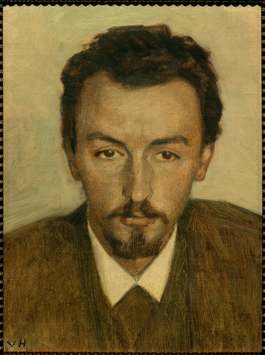 Porträt des Malers Vilhelm Hammershöi von Achen Georg