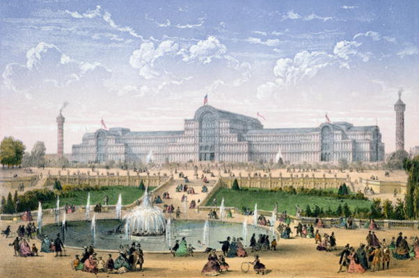 Crystal Palace, Sydenham, c.1862 (colour litho) von Achille-Louis Martinet