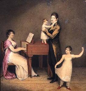 Charles Moran and his wife Jane Bodin with Jane and William 1812