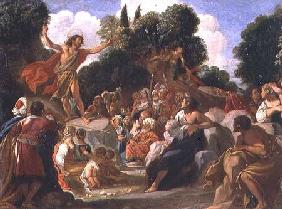 St. John the Baptist Preaching (panel)