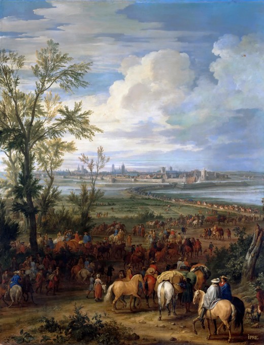 Die Belagerung von Ypres, März 1678 von Adam Frans van der Meulen