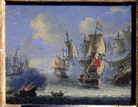 Eine Seeschlacht 1740