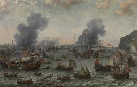 Die Schlacht bei Gibraltar am 25. April 1607