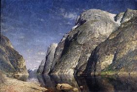 The Sognefjord, Norway, c.1885 (oil on canvas) 19th