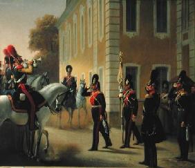 Parading of the Standard of the Great Palace Guards 1853