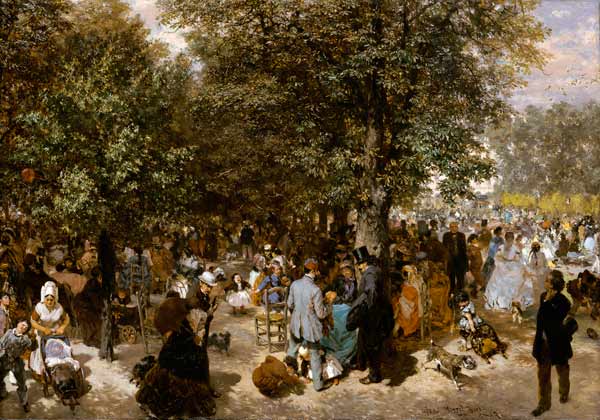Ein Nachmittag im Tuileriengarten von Adolph Friedrich Erdmann von Menzel