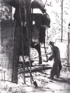 Dampfhammer mit einem Eisenmeister 1872