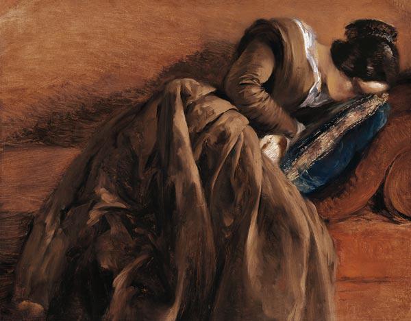 Emilie, the Artist's Sister, Asleep c.1848