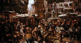 The Market of Verona 1884