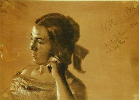 Study for a portrait of Mrs Von Maercker 1846