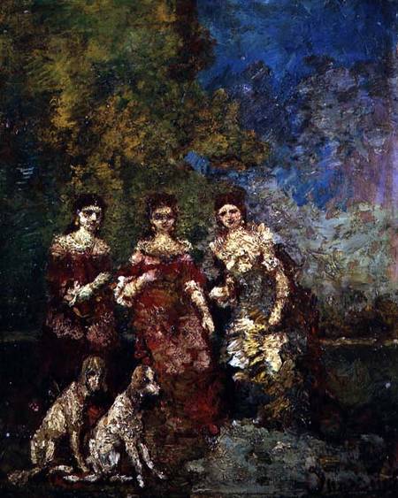 Three Women von Adolphe Jos.Th. Monticelli