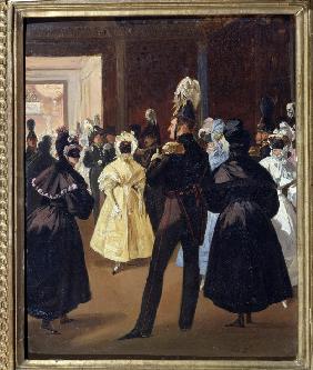 Kaiser Alexander I. auf einem Maskenball