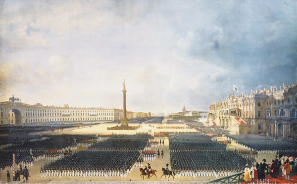 Die Einweihung der Alexandersäule am 30. August 1834 von Adolphe Ladurner