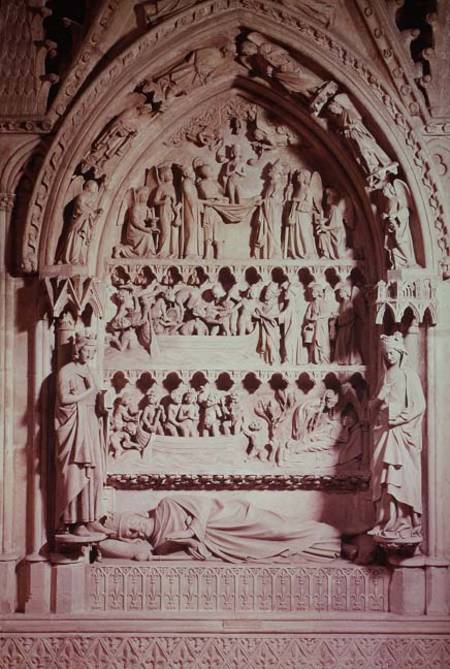 Tomb of Dagobert I (605-39), King of the Franks, restored von Adolphe Victor Geoffroy-Dechaume