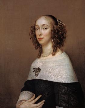 Bildnis einer Dame mit lockigem Haar 1653