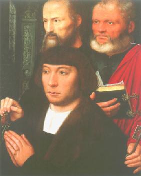 Stifterbildnisse mit den Aposteln Petrus und Paulus (rechter Flügel eines Diptychons ?) 1530-40