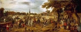 Prinz Moritz auf dem Pferdemarkt in Valkenburg 1618