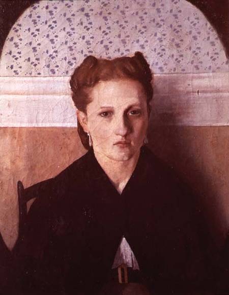 Portrait of the artist's wife von Adriano Cecioni